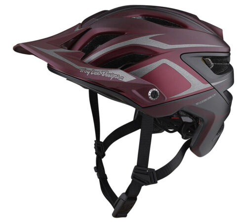 TLD A3 Mips Helmet, Jade Burgundy