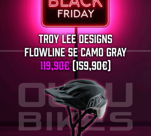 TLD Flowline Se Helmet, Badge Camo Gray