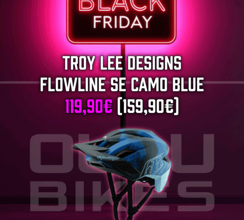 TLD Flowline Se Helmet, Badge Camo Blue