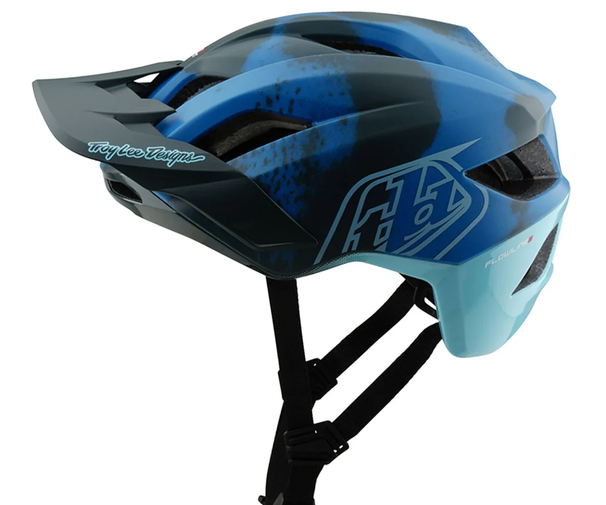 TLD Flowline Se Helmet, Badge Camo Blue
