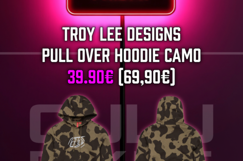 Troy Lee Designs Pullover Hoodie Badge Olive Camo
