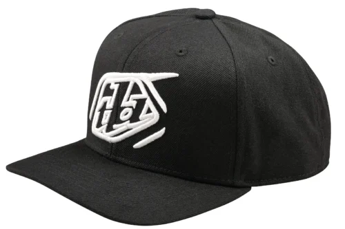 Troy Lee Designs Curved Snapback Hat Badge Black