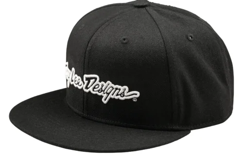 Troy Lee Designs Flat Bill Snapback Signature Black