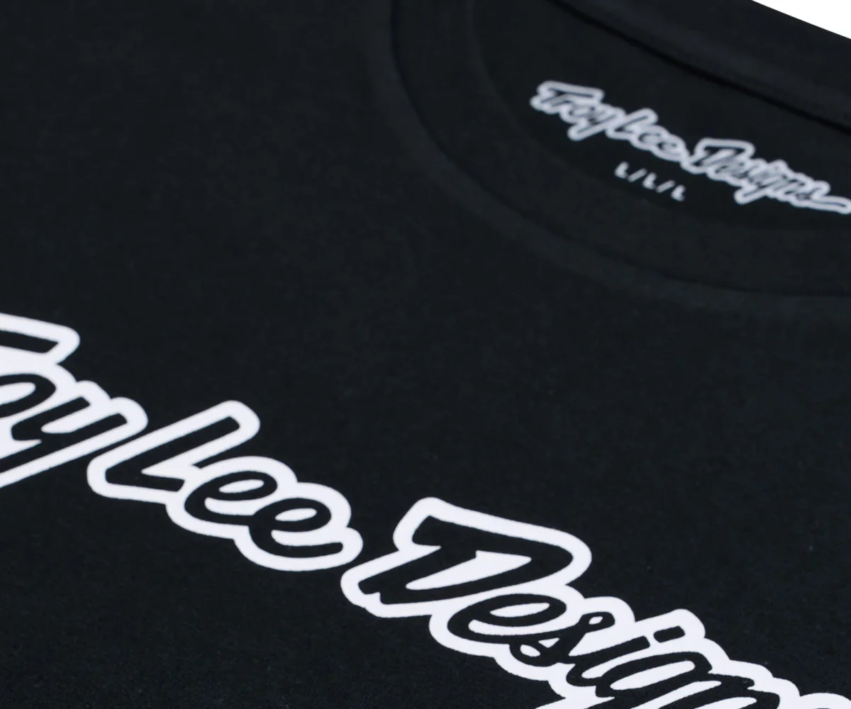 Troy Lee Designs Short Sleeve Tee Signature Black - Image 4