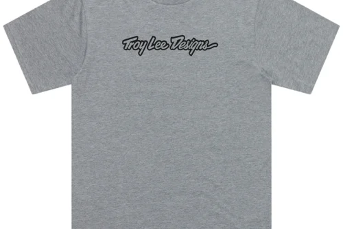 Troy Lee Designs Short Sleeve Tee Signature Gray Heather